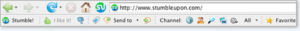 StumbleUpon toolbar