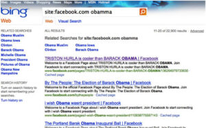 bing obama search results