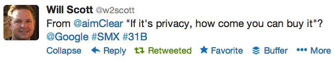 Will Scott asks in a Tweet, If it's privacy, how come you can buy it?