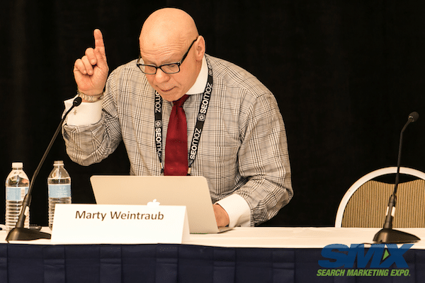 Marty Weintraub on stage