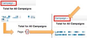 LinkedIn Sort by campaign