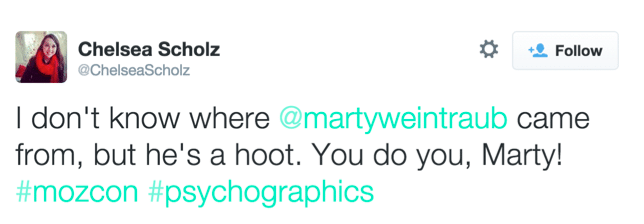 Quote, I don't know where Marty Weintraub came from but he is a hoot. You do you Marty.