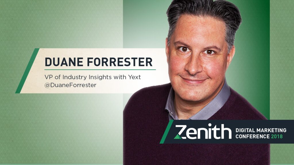 #Zenith2018 Keynote Duane Forrester