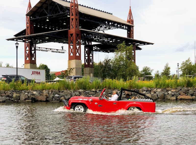 Duluth's amphibious vehicle that once was a Jeep.