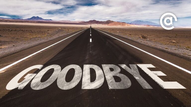 Road in desert with "Goodbye" on it introduces the post, Wave Bye Bye to These Digital Marketing Trends: Pubcon Speakers Speak Out