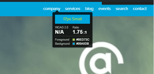 Wrong color ratios in navigation elements