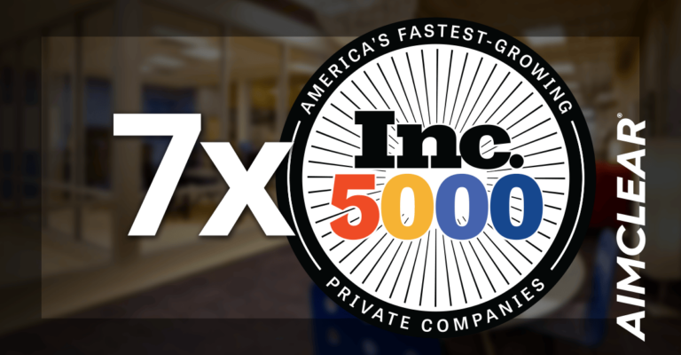 "7x Inc. 5000" with Aimclear logo