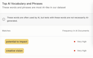 ai-flagged phrases