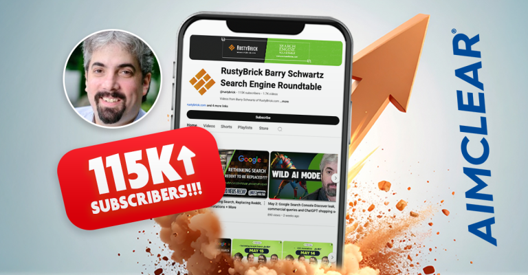 Phone showing RustyBrick channel and 115k subscribers