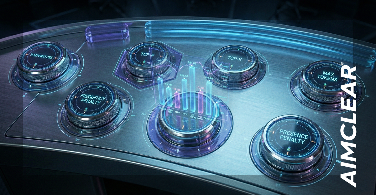 Dashboard dials showing AI settings