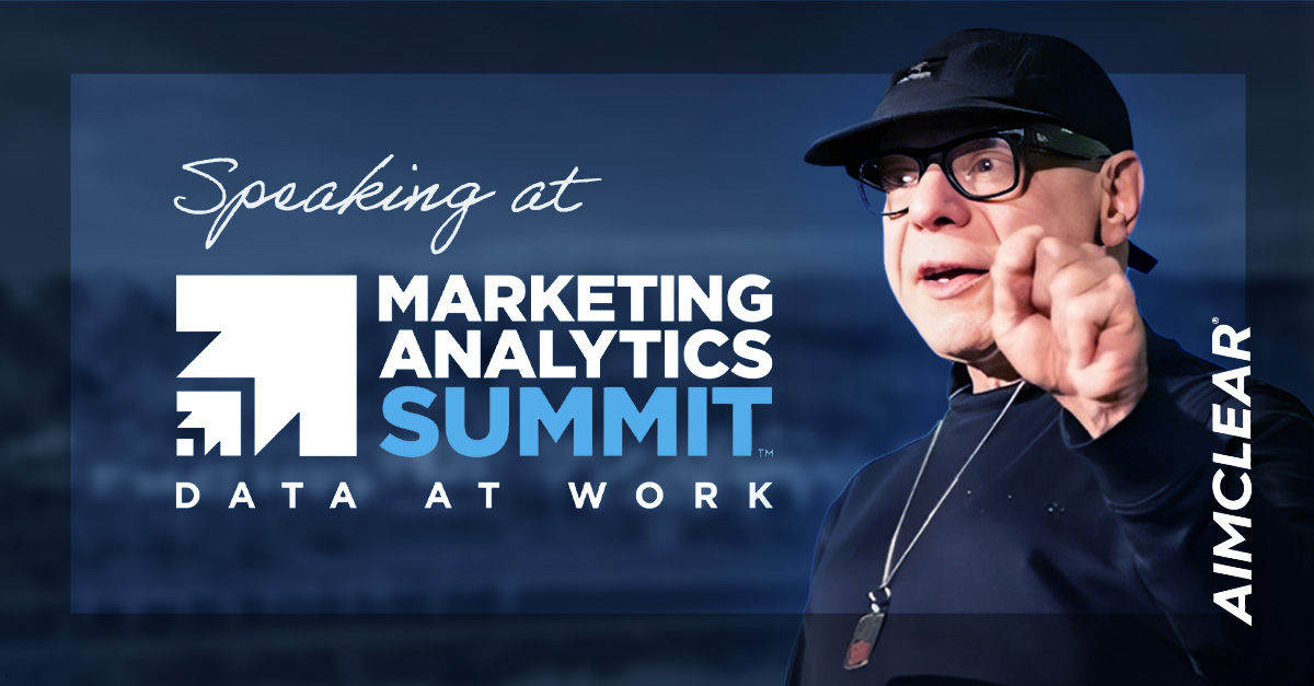 Marty Weintraub speaking at Marketing Analytics Summit